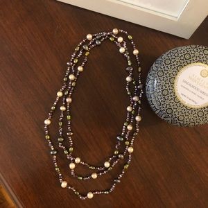 Cultured Pearl Wrap Necklace